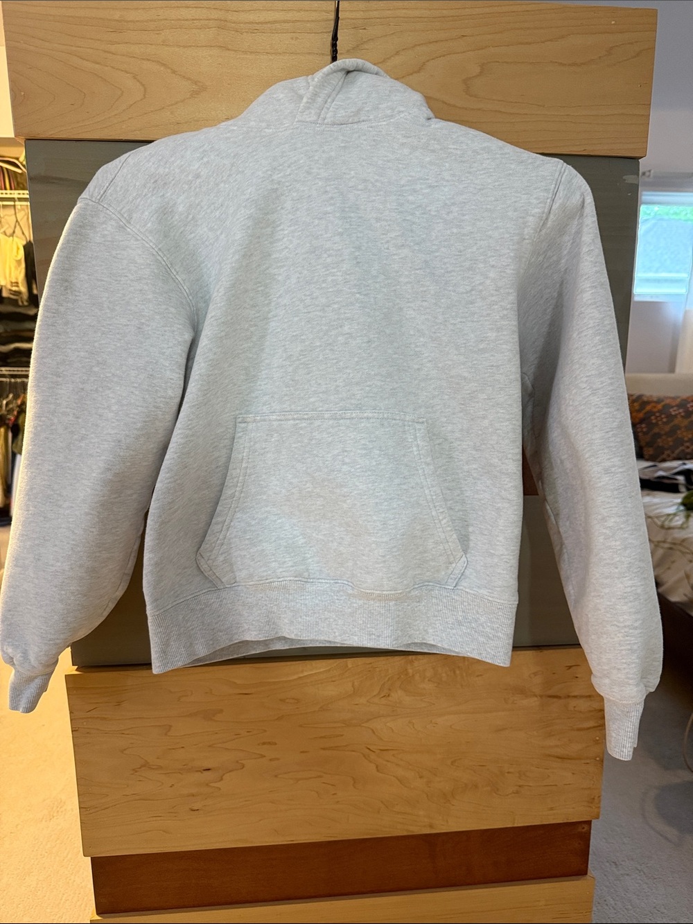 Aritzia Crewneck Hoodie - Light Gray